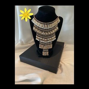 Stunning 5 Tier Collar Statement Necklace